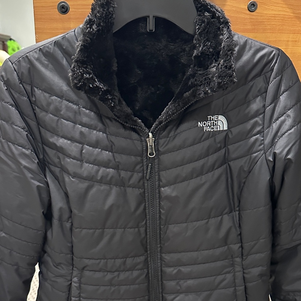 The North Face Black Puffer reversible Jacket
